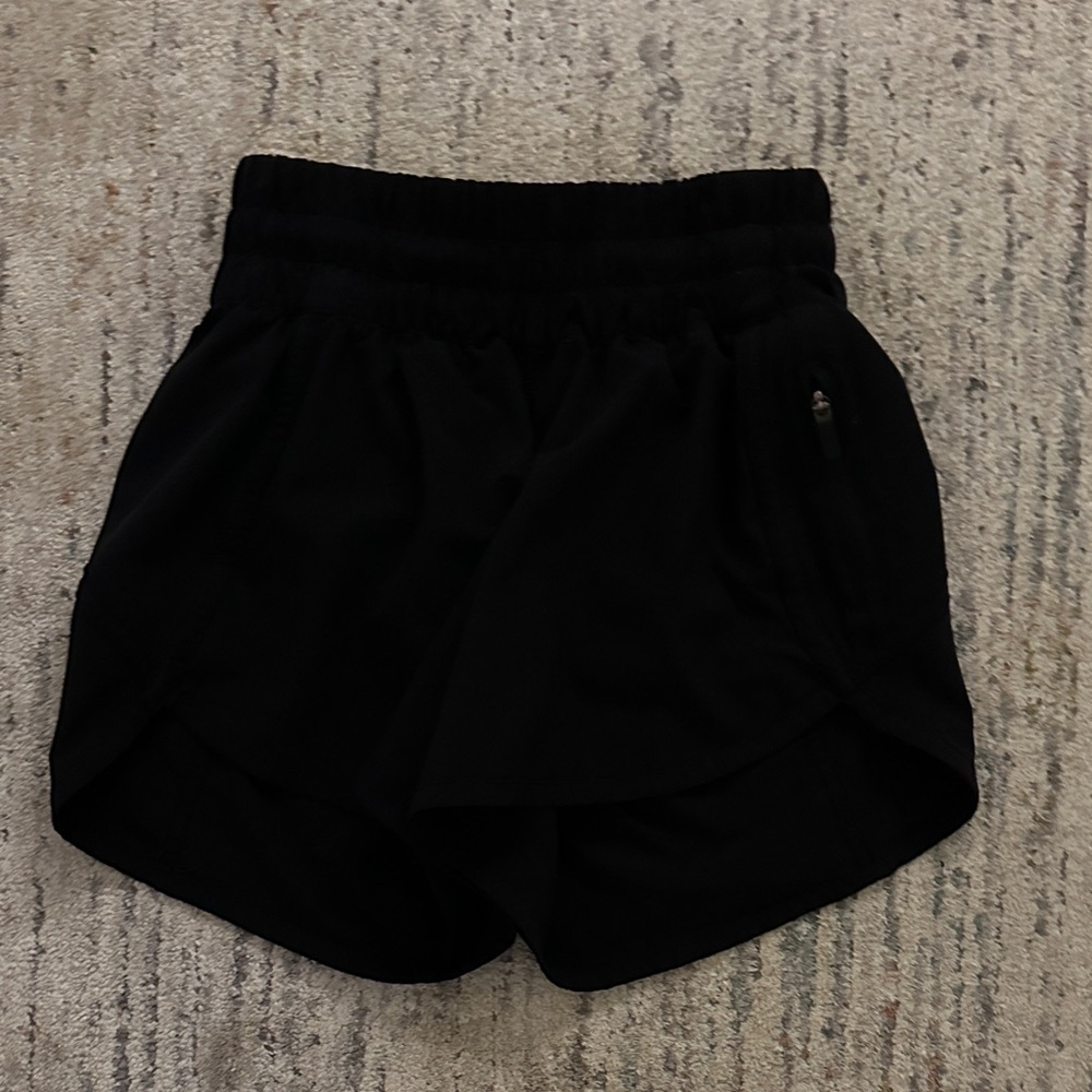 lululemon athletica Black High-Waist Athletic Shorts